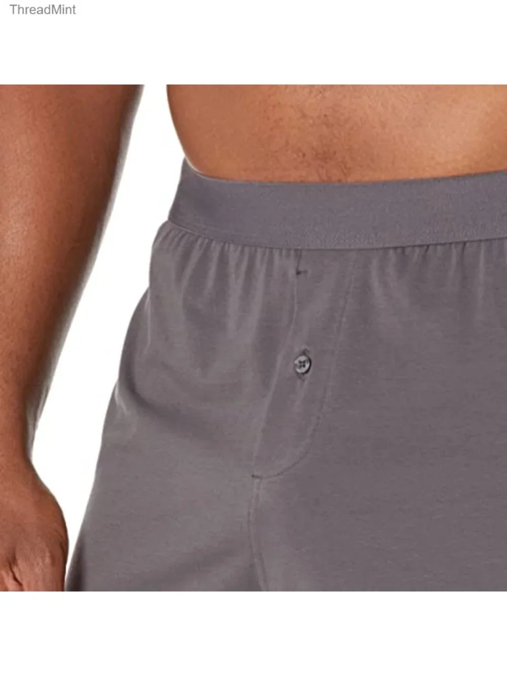 Men's Cotton Jersey Boxer Shorts Breathable Relaxed Fit 5 Pack